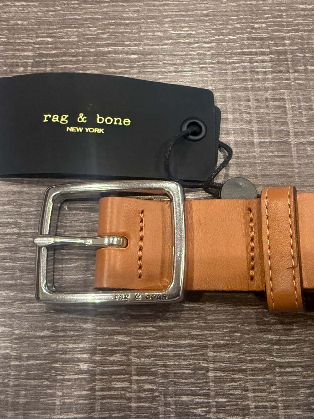 RAG & Bone leather belt size small nwt